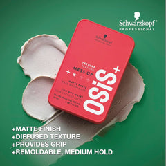 Schwarzkopf Osis+ Texture Mess up Matte Paste 100ml Schwarzkopf