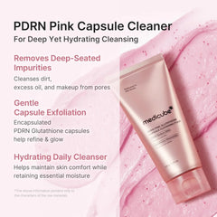 Medicube PDRN Pink Glutathione Capsule Foam Cleanser - 120g Medicube