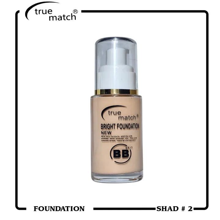 True Match Bright Liquid Foundation Smooth Full Coverage True match