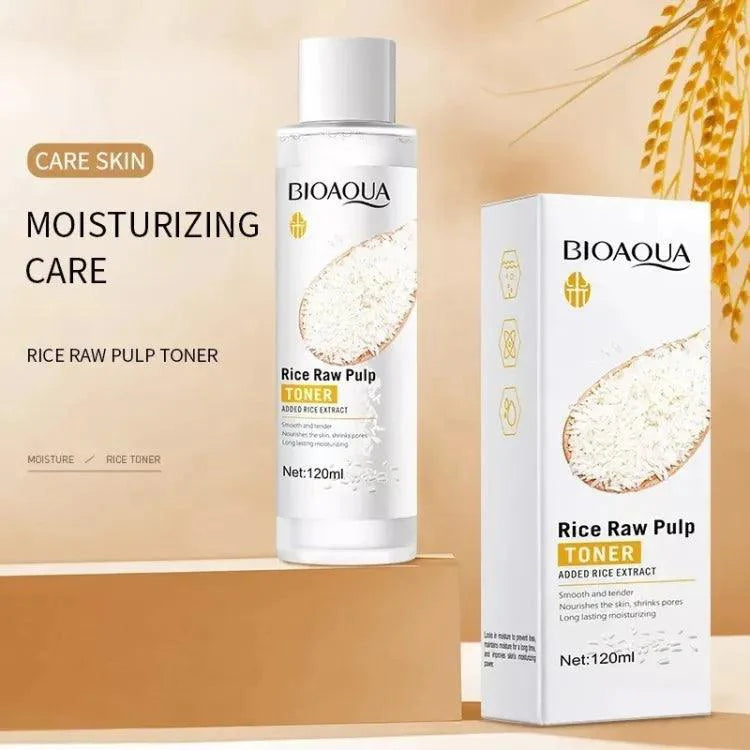 6 in 1 Bioaqua Rice Pulp Glow Moisturizing Skin Set Bioaqua