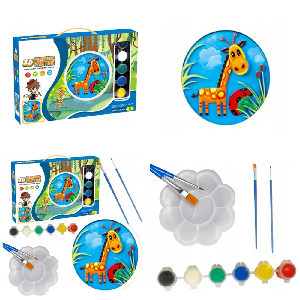 3D Painting Set with Clay Giraffe Cosmia.pk