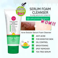 Cathy Doll Acne Solution Serum Foam Cleanser 100ml Cathy Doll