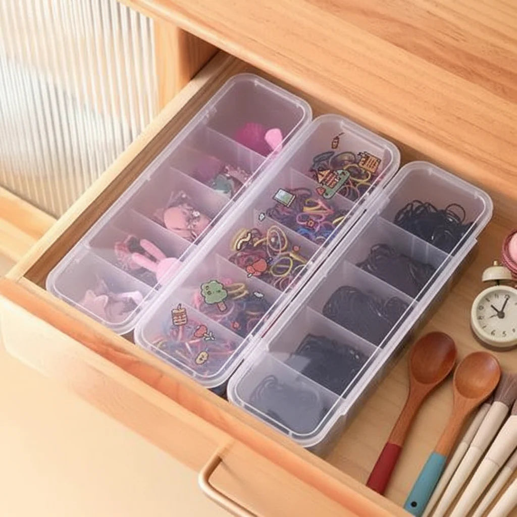 1Pc Household Hair Accessories Five Compartment Storage Box Cosmia.pk