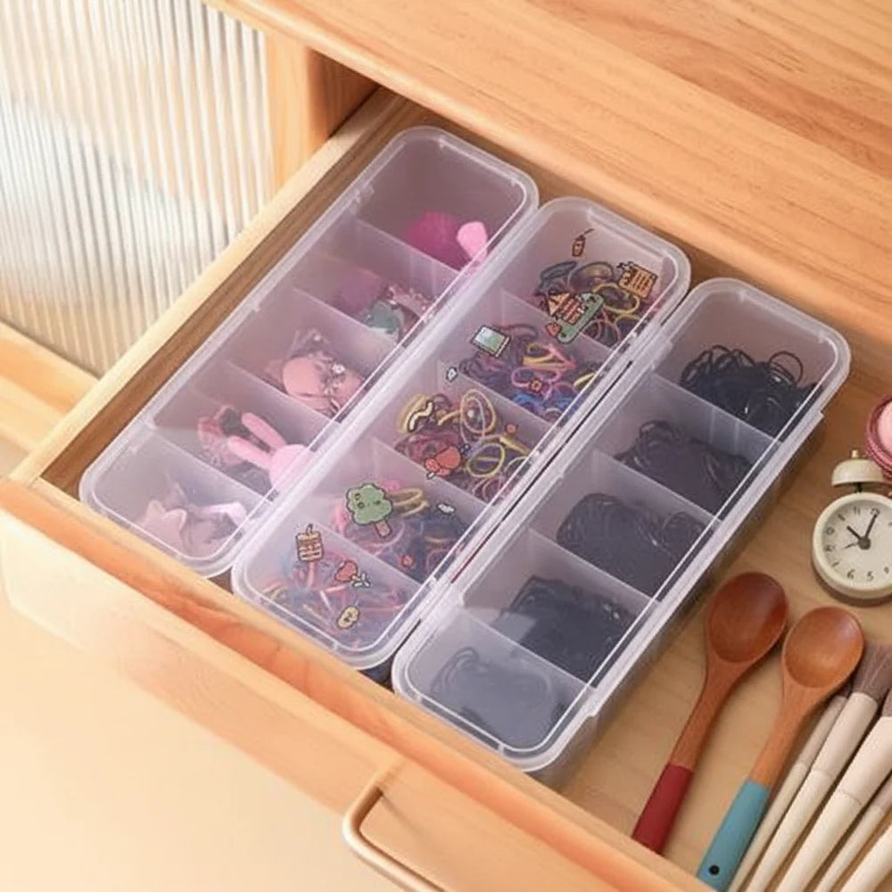1Pc Household Hair Accessories Five Compartment Storage Box Cosmia.pk