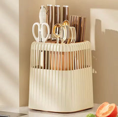 360 Rotating Knife and Kitchen Utensil Holder Cosmia.pk