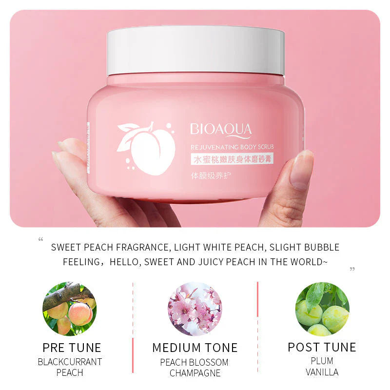 Bioaqua Peach Body Exfoliating Scrub – 250g Bioaqua
