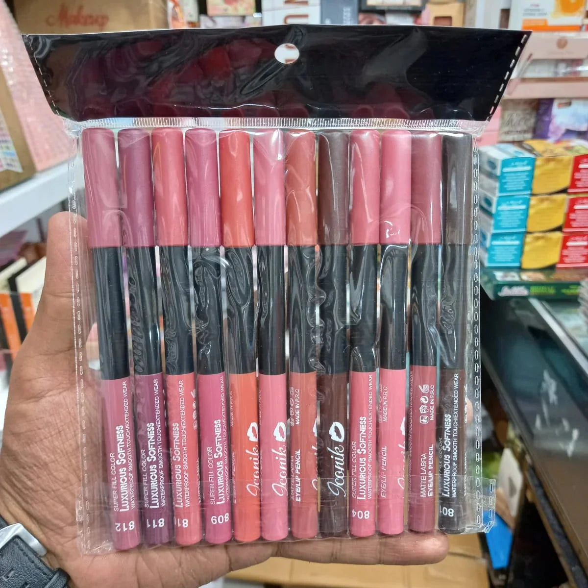 Iconik Eye & Lip Pencil - 12 Pcs Set Tropic