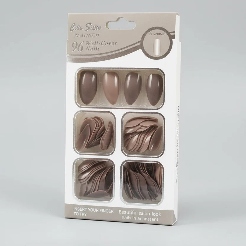 Color Sister 96-Piece Artificial Nails Set Color Sister