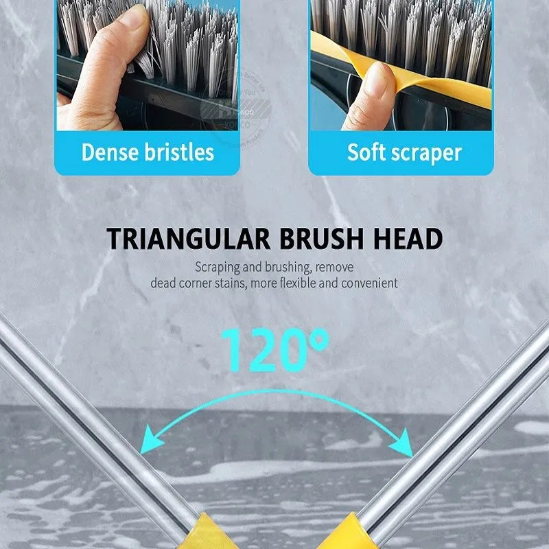 Bathroom Cleaning Brush with Wiper 2 in 1 Tiles Cleaning Brush Floor Cosmia.pk