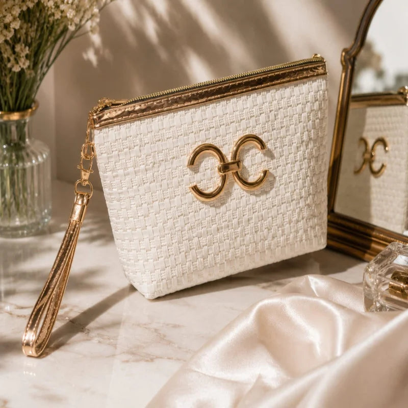Elegant Woven Makeup Organizer Bag – Each Cosmia.pk