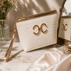 Elegant Woven Makeup Organizer Bag – Each Cosmia.pk
