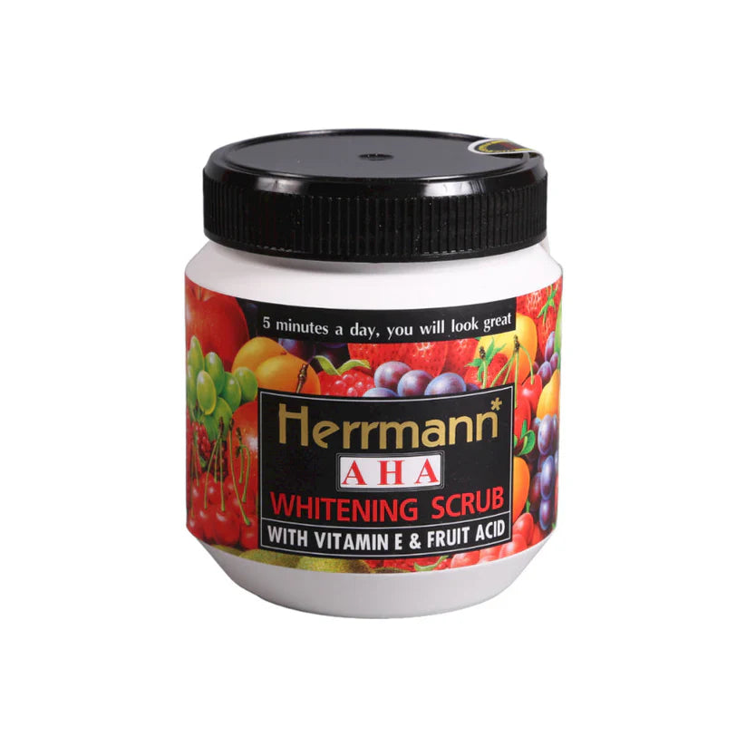 Herrmann AHA Whitening Scrub Vitamin E and Fruit Acid - 500g Herrmann