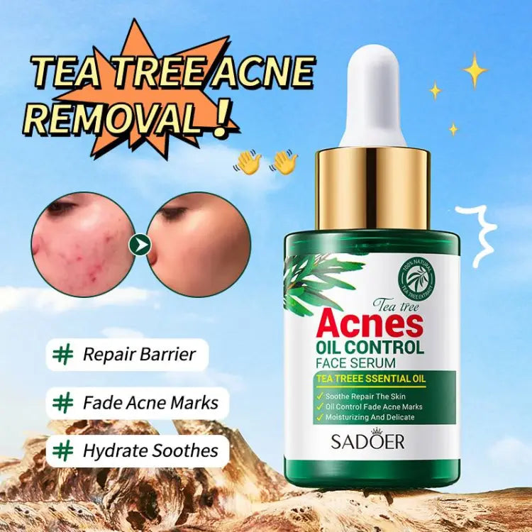 Sadoer Tea Tree Oil Control Anti-Acne Serum Essence 30ml Sadoer