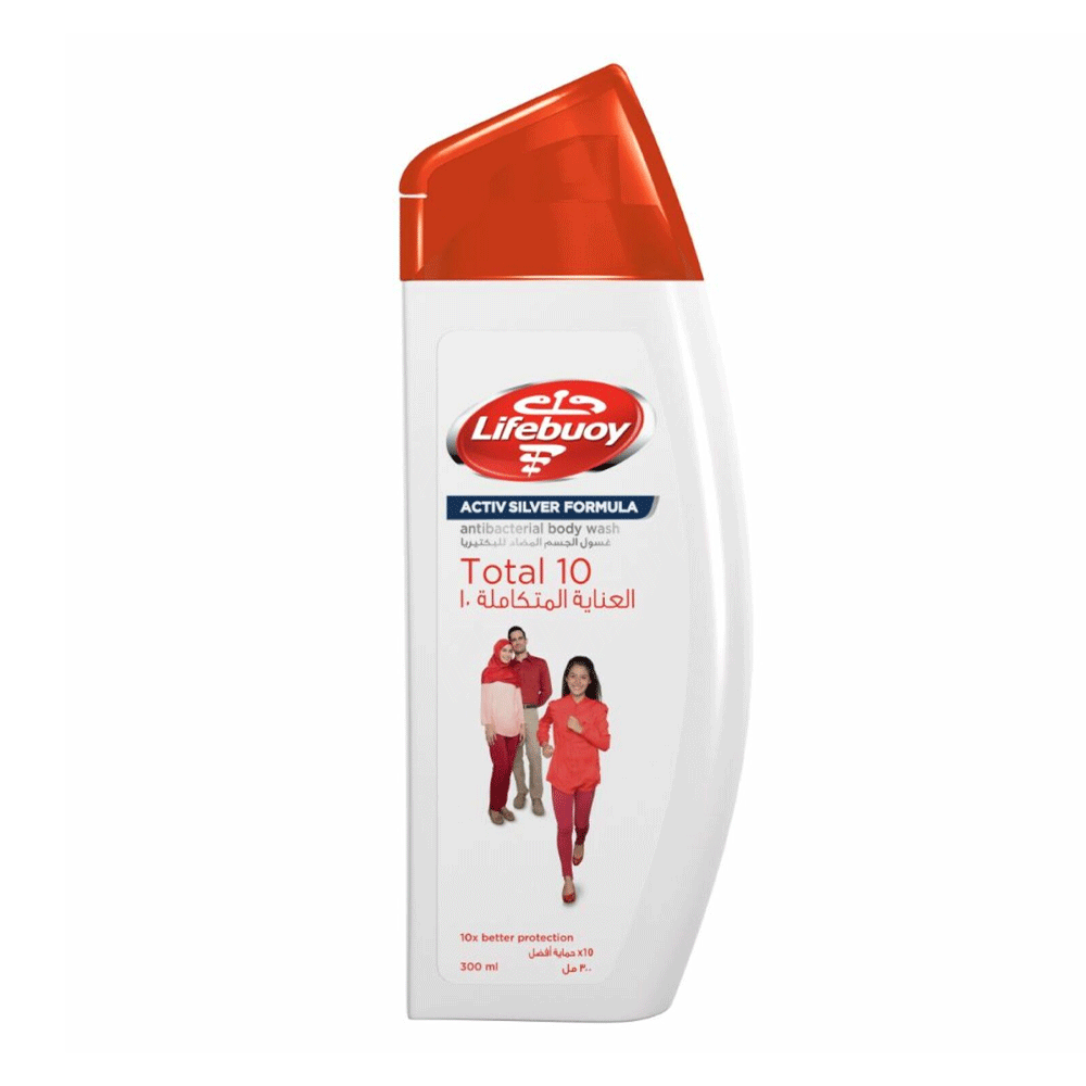 Lifebuoy Anti Bacterial Body Wash Total 10 300ml Lifebuoy