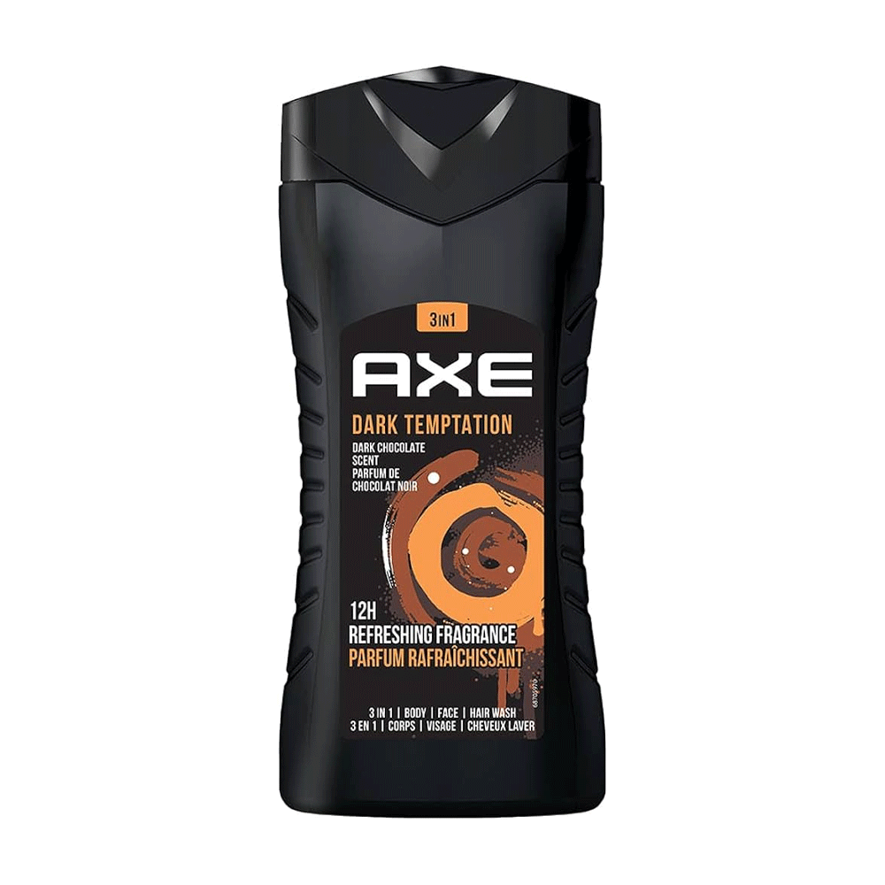Axe Dark Temptation Body Wash 3in1 250ml Axe