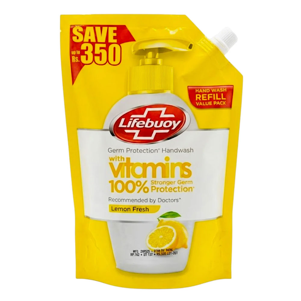 Lifebuoy Hand Wash Lemon Fresh Refill Pouch 900ml Lifebuoy