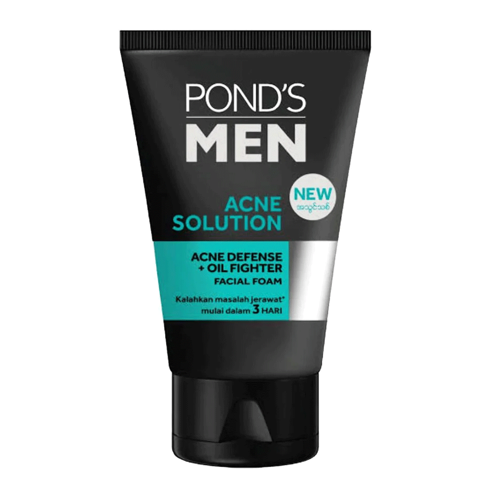 Ponds Men Acne Solution Facial Foam 100g Ponds