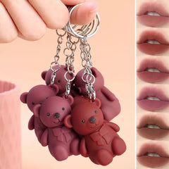 Julystar Bear Keychain Style Trendy Lip Gloss JulyStar