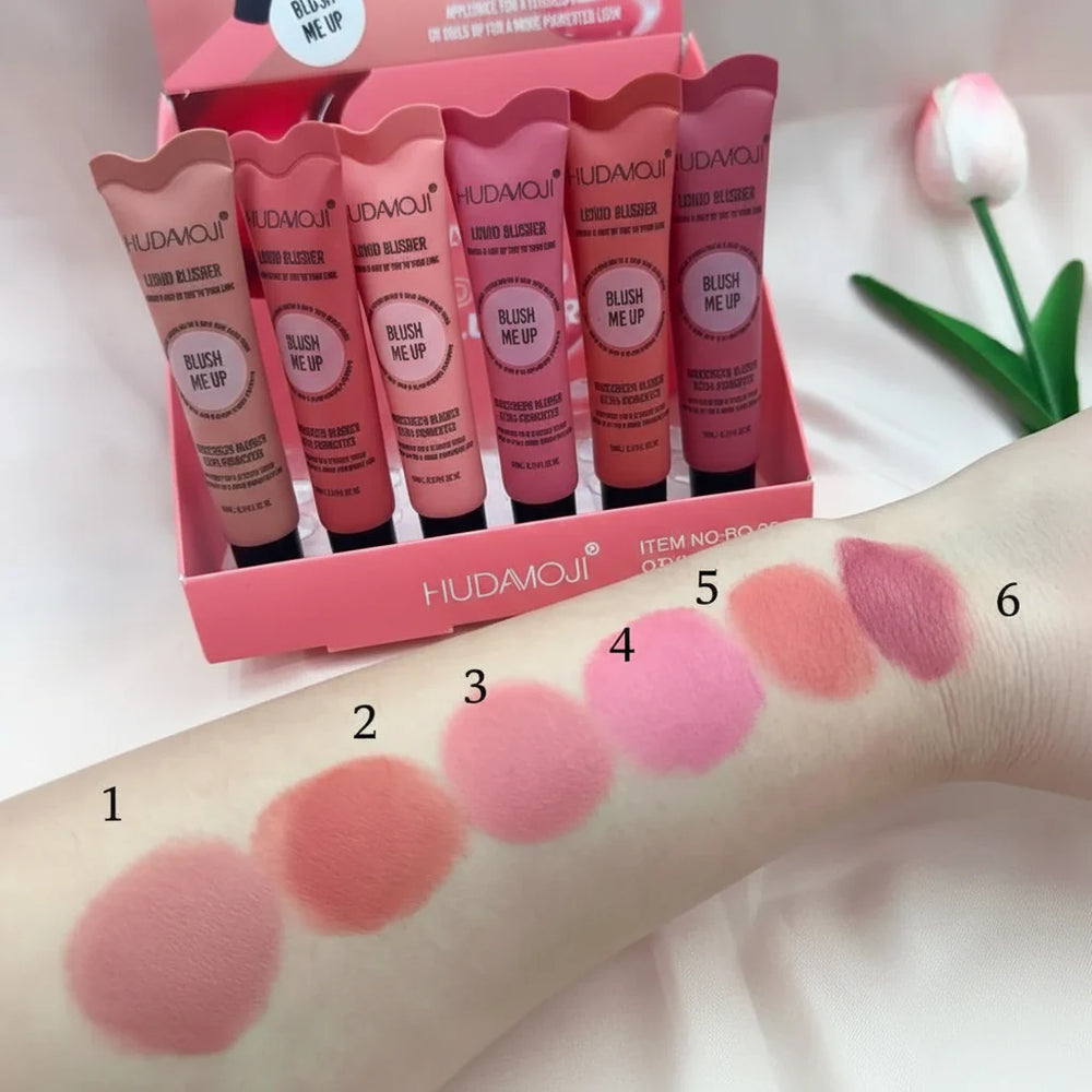 Hudamoji Blush Me Up Liquid Blusher Mocallure