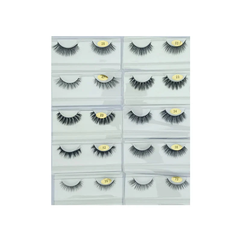 Glamorous Face 8D Mink Hair Eyelashes 10 Pieces GF 8066 Glamorous Face