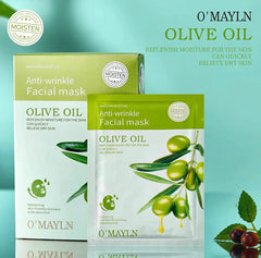 O'Mayln Anti-Wrinkle Olive Oil Facial Mask - 10 PCS O'Mayln