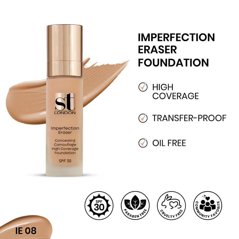 ST London Imperfection Eraser Concealing Foundation, SPF 30 ST London