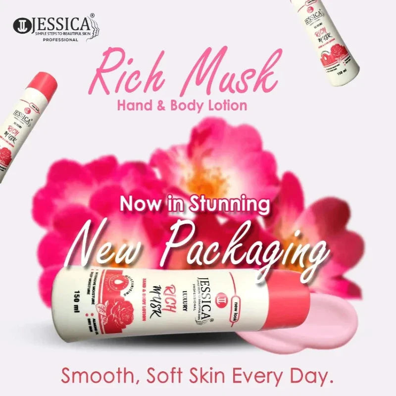 Jessica Luxury Rich Musk Moisturizing Body Lotion Beauty Lotion - 150ml Jessica