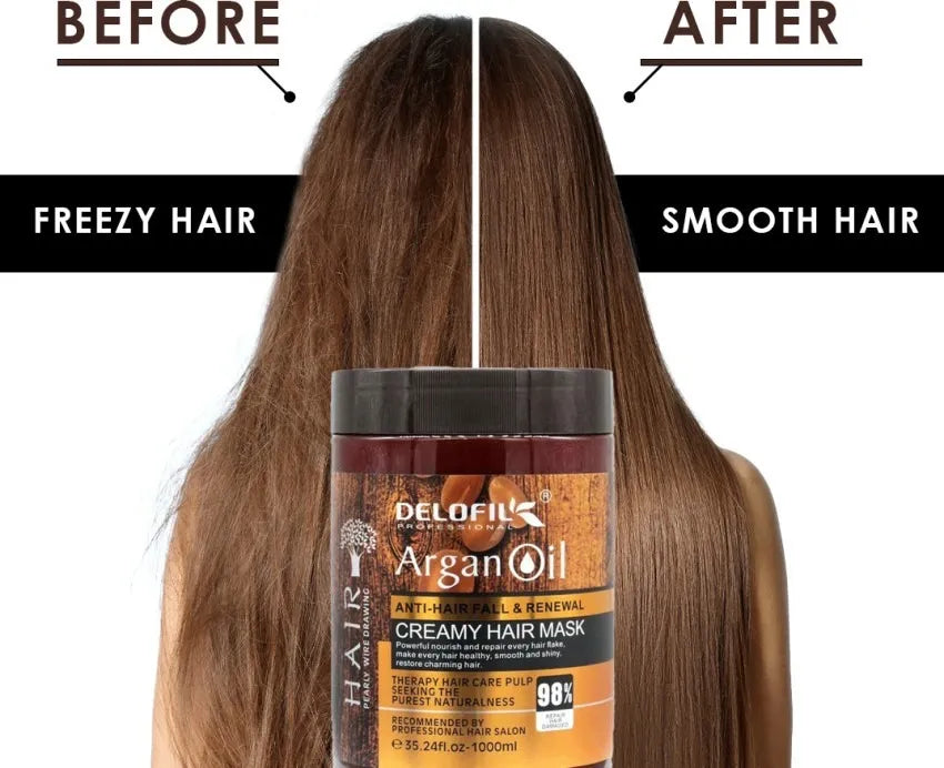Argan Oil Anti-Hair Fall & Renewal Creamy Hair Mask 1000ml Argan Oil