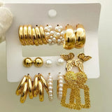 New Combo Pair Earrings Card - Set Of 9