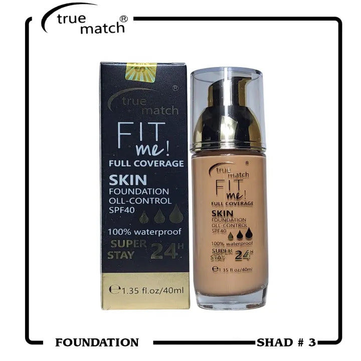 True Match Fit me Full Coverage Foundation True match