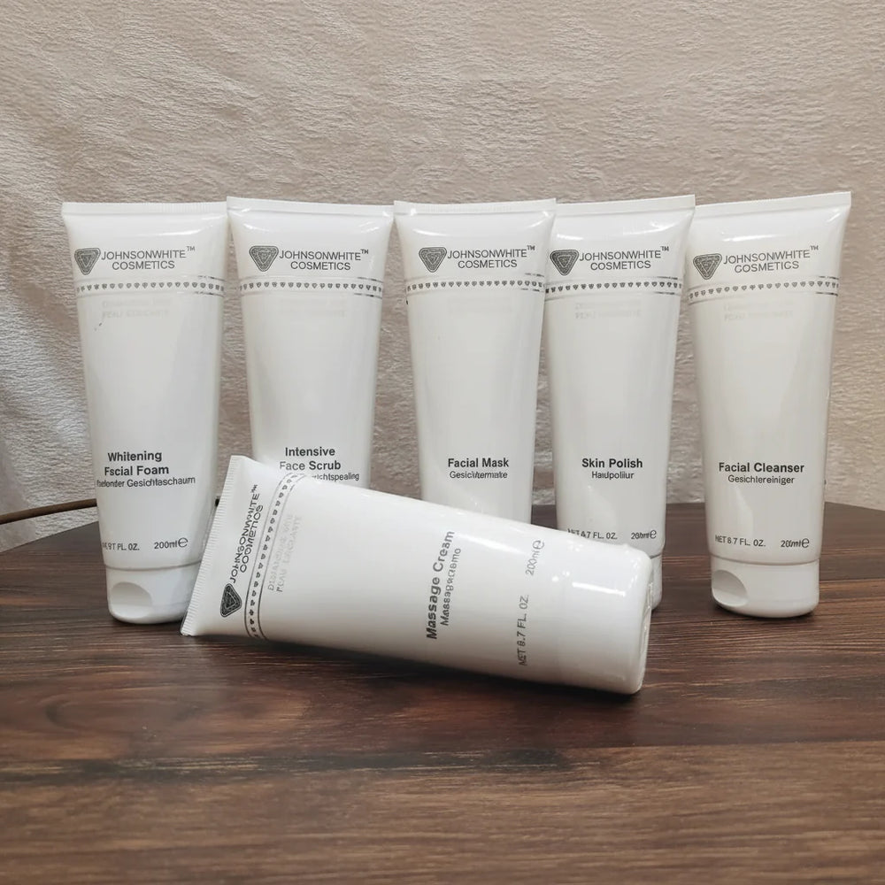 Johnson White Cosmetics Facial Kit Pack of 6 - 200ml Each Johnson White Cosmetics