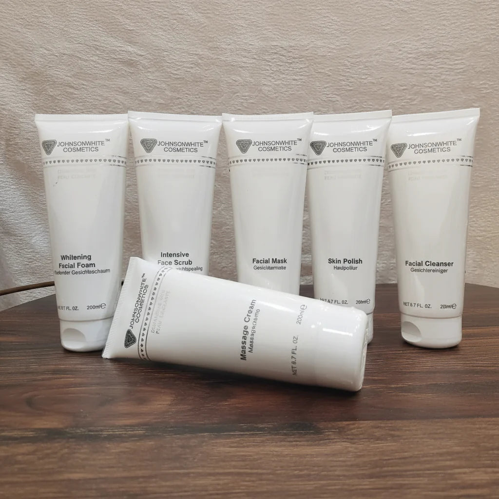 Johnson White Cosmetics Facial Kit Pack of 6 - 200ml Each Johnson White Cosmetics