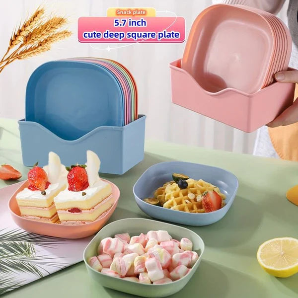 Multi-Function Mini Square Plates Set Cosmia.pk