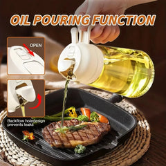 Kitchen Glass Oil Sprayer Bottle - 470ml Cosmia.pk