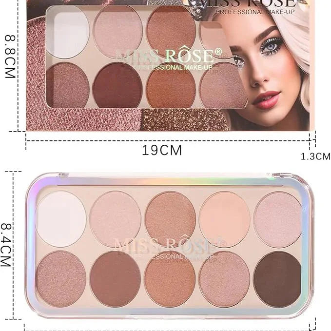 Miss Rose Nude-Highlighter & Contour Kit -  10 Color Miss Rose