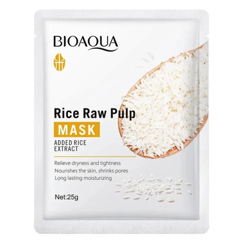 6 in 1 Bioaqua Rice Pulp Glow Moisturizing Skin Set Bioaqua