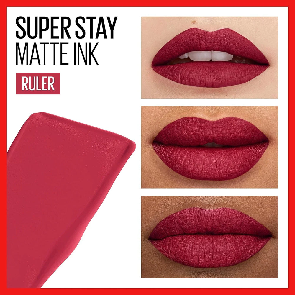 Maybelline - Superstay Matte Ink Liquid Lipstick Bricks City Edition - Ruler 80 Maybelline