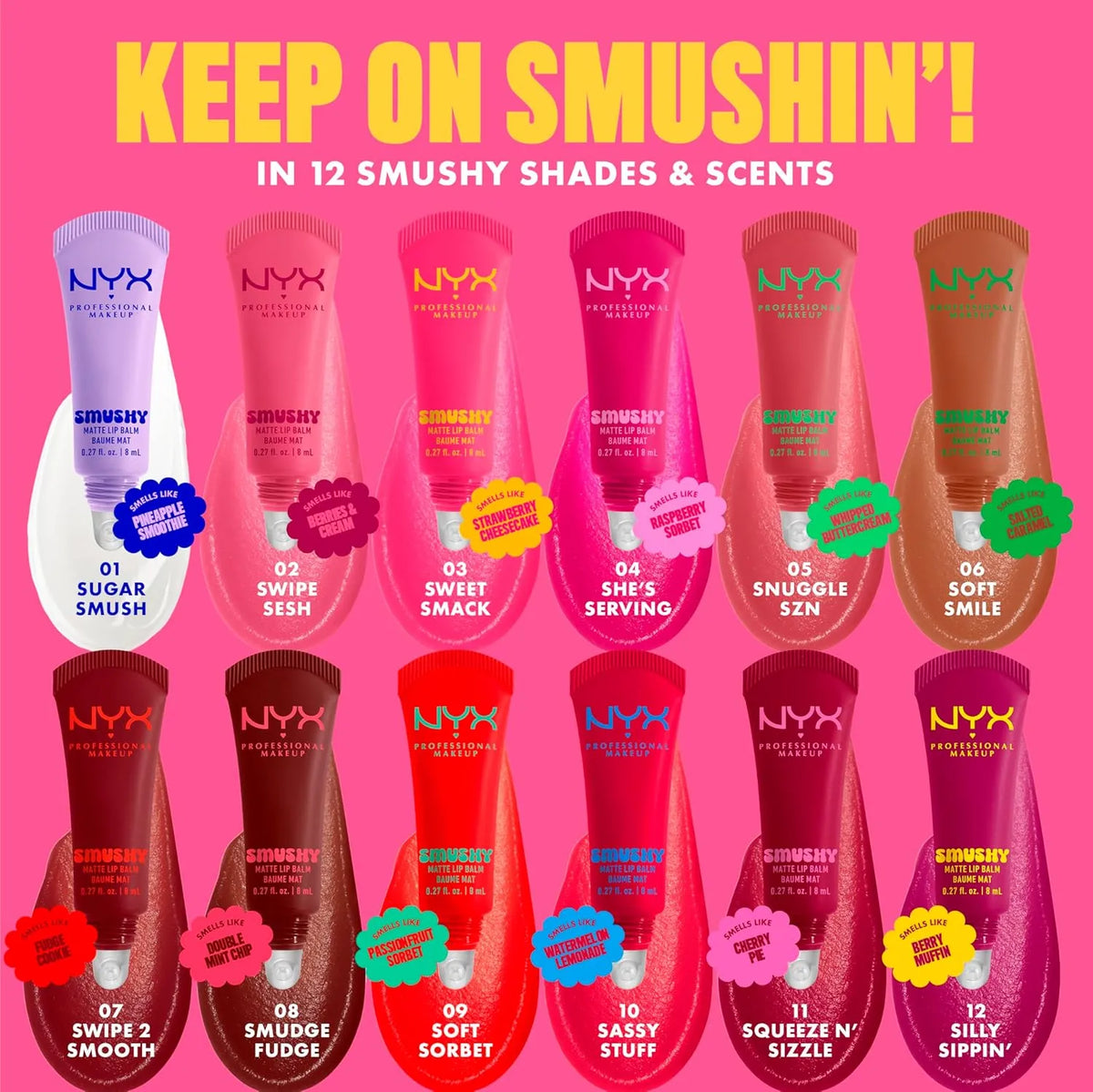 NYX Professional Makeup - Smushy Matte Lip Balm - 8ml NYX