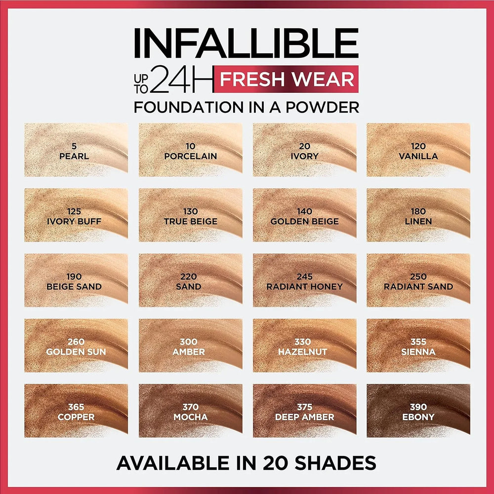 L'Oreal Paris Makeup Infallible Fresh Wear Foundation in a Powder Loreal Paris