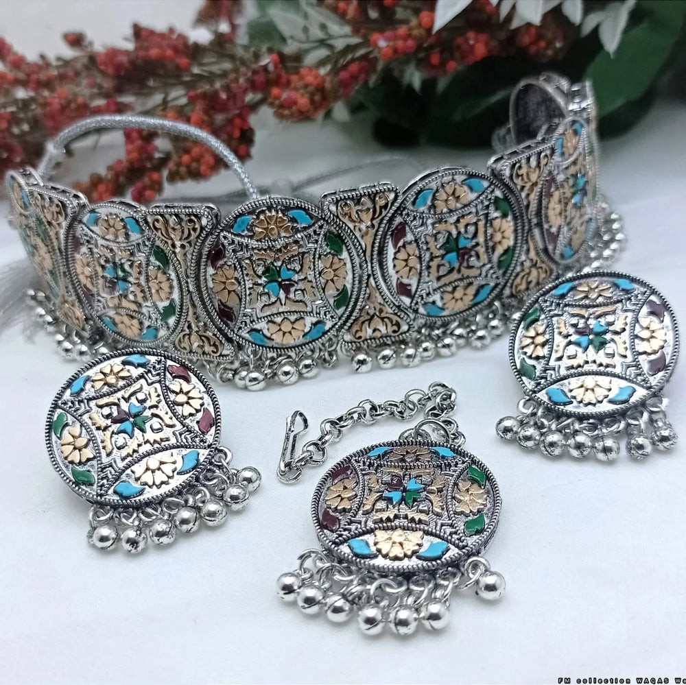 Turkish Choker Silver MT Set Cosmia