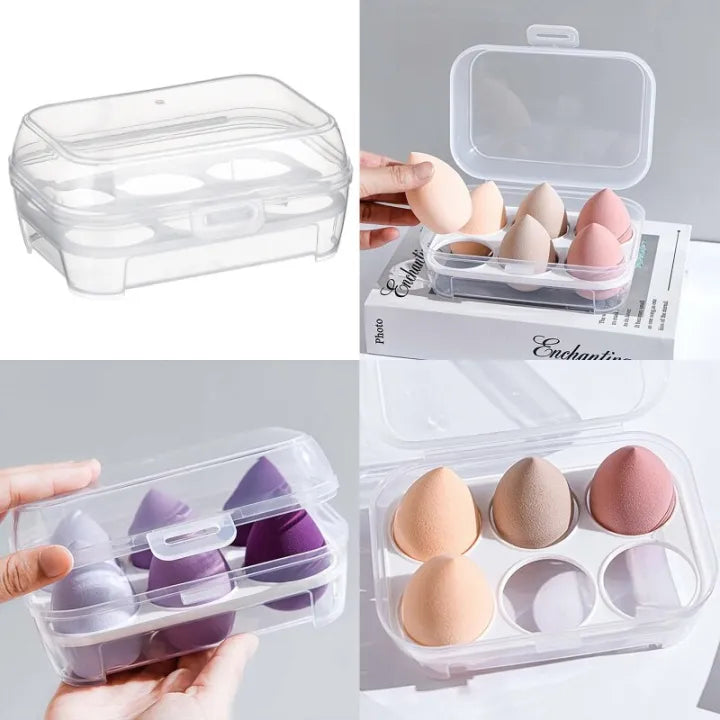 6-in-1 Makeup Foundation Sponges – Soft Cosmetic Puffs Cosmia.pk