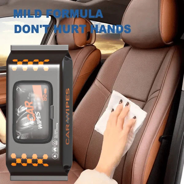 Car interior cleaning and polishing Wipes - PACK OF 80 Cosmia.pk