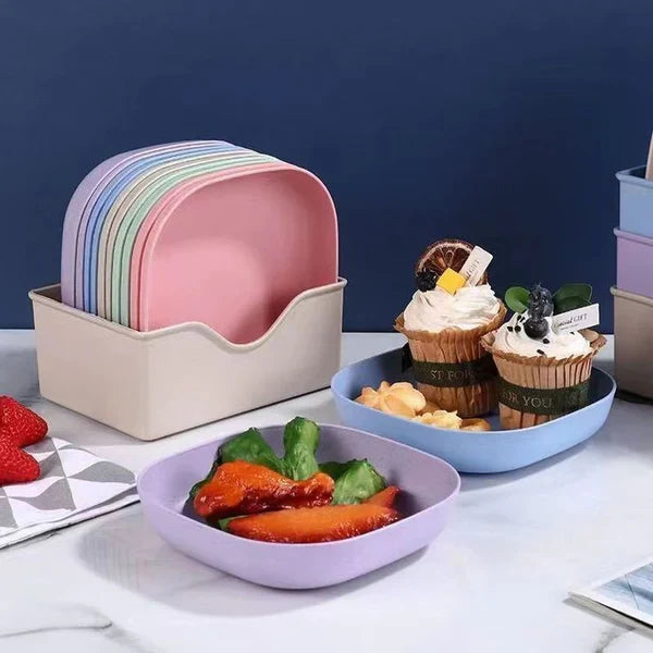 Multi-Function Mini Square Plates Set Cosmia.pk