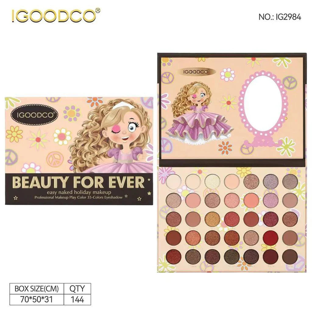 Igoodco Beauty For Ever 35 Color Eyeshadow Palette Igoodco