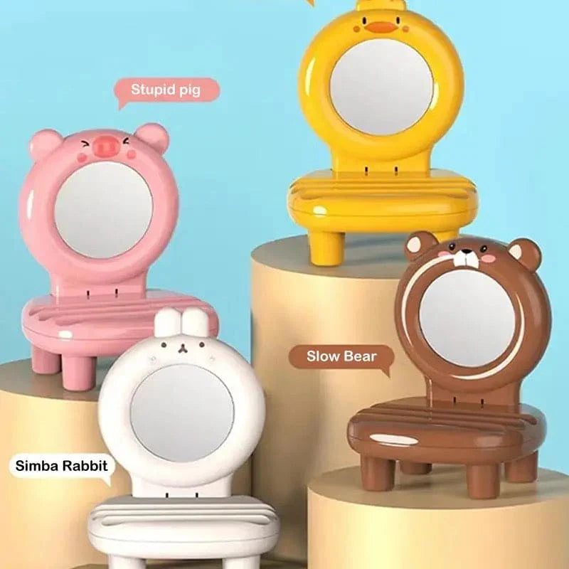 Cute Mobile Phone Chair Table Stand with Mirror Cosmia.pk