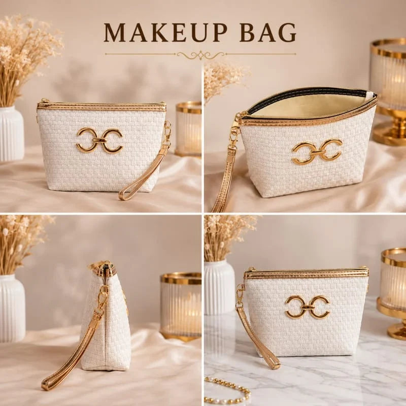 Elegant Woven Makeup Organizer Bag – Each Cosmia.pk
