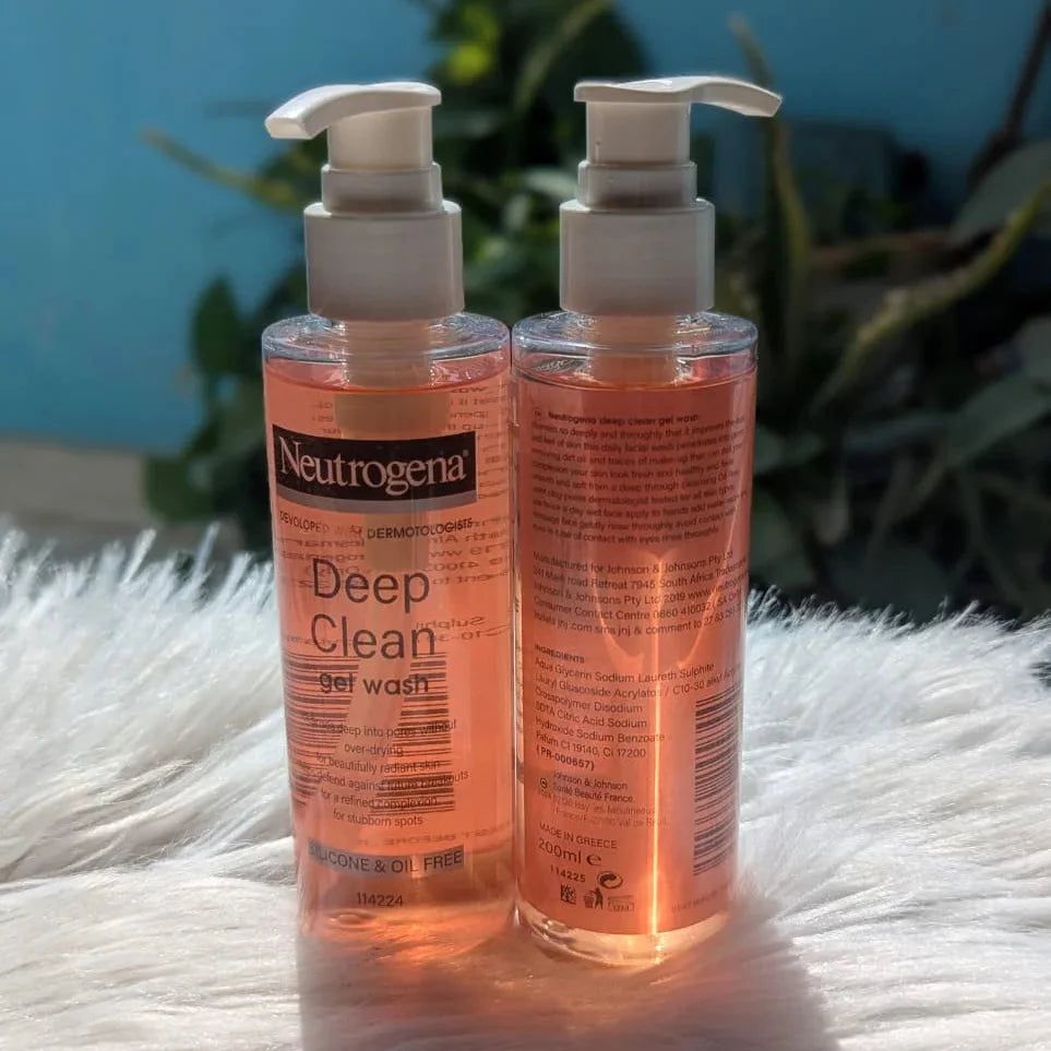 Neutrogena Deep Clean Foaming Gel Wash – 200ml (Made in Greece) Neutrogena