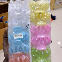 Plastic Hair Claw Clips In Assorted Pastel Colors Cosmia.pk