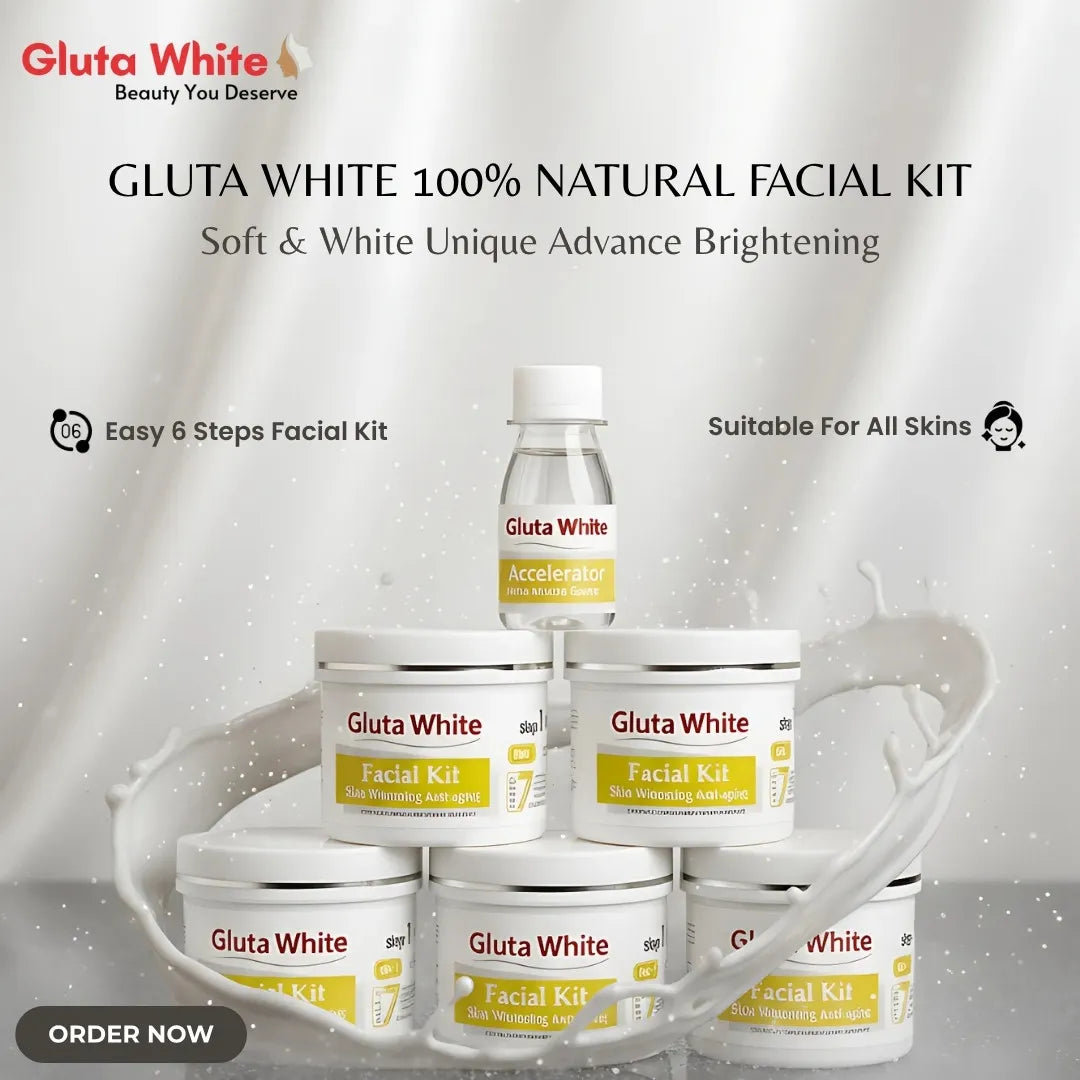 Gluta White 100% Natural Facial Kit – Soft & White Unique Advance Gluta White