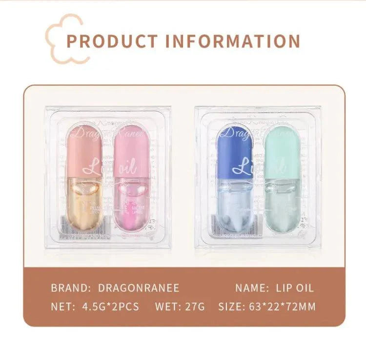 Dragon Ranee 2 Pcs Instant Volumizing Lips Plumper Essential Oil Dragon Ranee